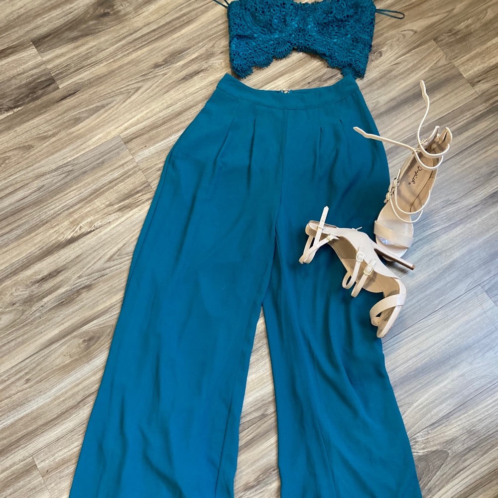 2 piece top and flare pants